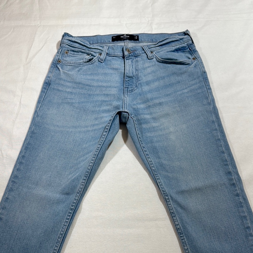 Hollister Men's Skinny Jeans - Light Blue 28x30